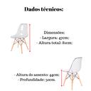 Ver imagem 3 de Cadeira Transparente Eiffel Eames Base Madeira Incolor 130pc Quantidade:4