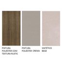 Ver imagem 2 de Conj. Ana Mesa Tampo De Vidro 4 Cadeiras Rustic/Crema/bege
