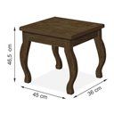Ver imagem 3 de Banqueta para Penteadeira Camarim Malbec - Móveis Luapa Malbec