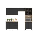 Ver imagem 3 de Cozinha Modulada Firenze 05 Peças 2pt Vidro Avena/grafito
