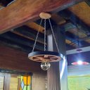 Ver imagem 5 de Luminária Roda de Carroça 1 Bocal 35 Cm Diâmetro 110/220 V