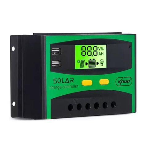 Controlador de Carga Solar 30a Pwm Kp-sc30a 12v/24v - Knup
