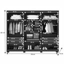 Ver imagem 3 de Guarda Roupa New Master 6 Portas Benetil Cinamomo/off White