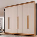 Ver imagem 4 de Guarda Roupa New Master 6 Portas Benetil Cinamomo/off White