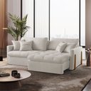Ver imagem 6 de Sofá Cama Retrátil e Reclinável Lisboa 220cm Braço 10cm Meu Sofá Online