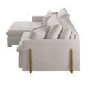 Ver imagem 4 de Sofá Cama Retrátil e Reclinável Lisboa 220cm Braço 10cm Meu Sofá Online