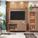 Ver imagem 1 de Rack com Painel Ate 55 Polegadas Mondrian com Cristaleira com LED Mondrian Bege/White
