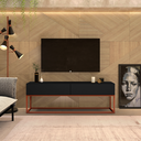 Ver imagem 1 de Rack 140cm Industrial Vintage Base Metalon Cobre 4 Opções de Cores Exclusivas:preto