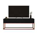 Ver imagem 3 de Rack 140cm Industrial Vintage Base Metalon Cobre 4 Opções de Cores Exclusivas:preto