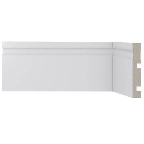 Rodapé Poliestireno Frisado 7cm x 2,40m Casa Grassi Kit 22,5m