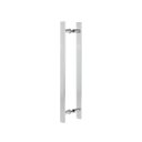 Ver imagem 1 de Puxador Duplo Alumínio 50cm Porta Pivotante Madeira/vidro