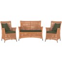 Ver imagem 1 de Jogo Sofá e 2 Poltronas de Área Igapó Alumínio Pintura Preta Corda Náutica Estofado 13 Trama