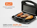 Ver imagem 3 de Grill e Sanduicheira Mondial Premium 800w 220v Preto/inox