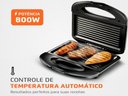 Ver imagem 4 de Grill e Sanduicheira Mondial Premium 800w 220v Preto/inox