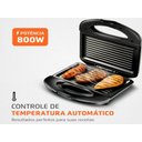 Ver imagem 4 de Grill e Sanduicheira Mondial Premium 800w 220v Preto/inox
