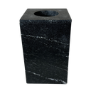 Ver imagem 1 de Lixeira Lavabo Granito Preto Via Lactea Vintage 28x18cm