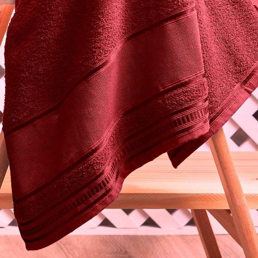 Toalha de Banho 4 Peças Premium Vermelho Real - Dianneli | MadeiraMadeira