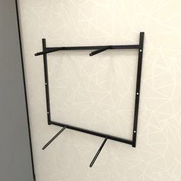 Arara de Roupas para Loja Quarto Closet 8 Peças Regulável 100x100 Cm Cor Preto Kit Clst1p18 - 2