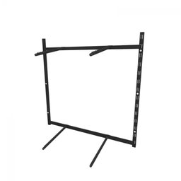 Arara de Roupas para Loja Quarto Closet 8 Peças Regulável 100x100 Cm Cor Preto Kit Clst1p18 - 3