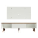Ver mais imagens de Rack Madesa Reims e Painel para TV até 55 Polegadas 2 Portas e 1 Gaveta Branco Cor:Branco