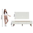 Ver imagem 6 de Rack Madesa Reims e Painel para TV até 55 Polegadas 2 Portas e 1 Gaveta Branco Cor:Branco