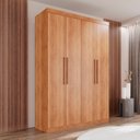 Ver imagem 1 de Guarda-Roupa Ubatuba Plus 4 Portas 3 Gavetas Marrom/Cinamomo