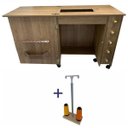 Ver imagem 1 de Móvel Gabinete Mesa Luxo Maquina de Costura Singer Precisa