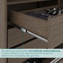 Ver mais imagens de Guarda-Roupa Ubatuba Plus 4 Portas 3 Gavetas Marrom/New Canion