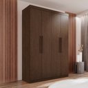 Ver imagem 1 de Guarda-Roupa Ubatuba Plus 4 Portas 3 Gavetas Marrom/New Canion