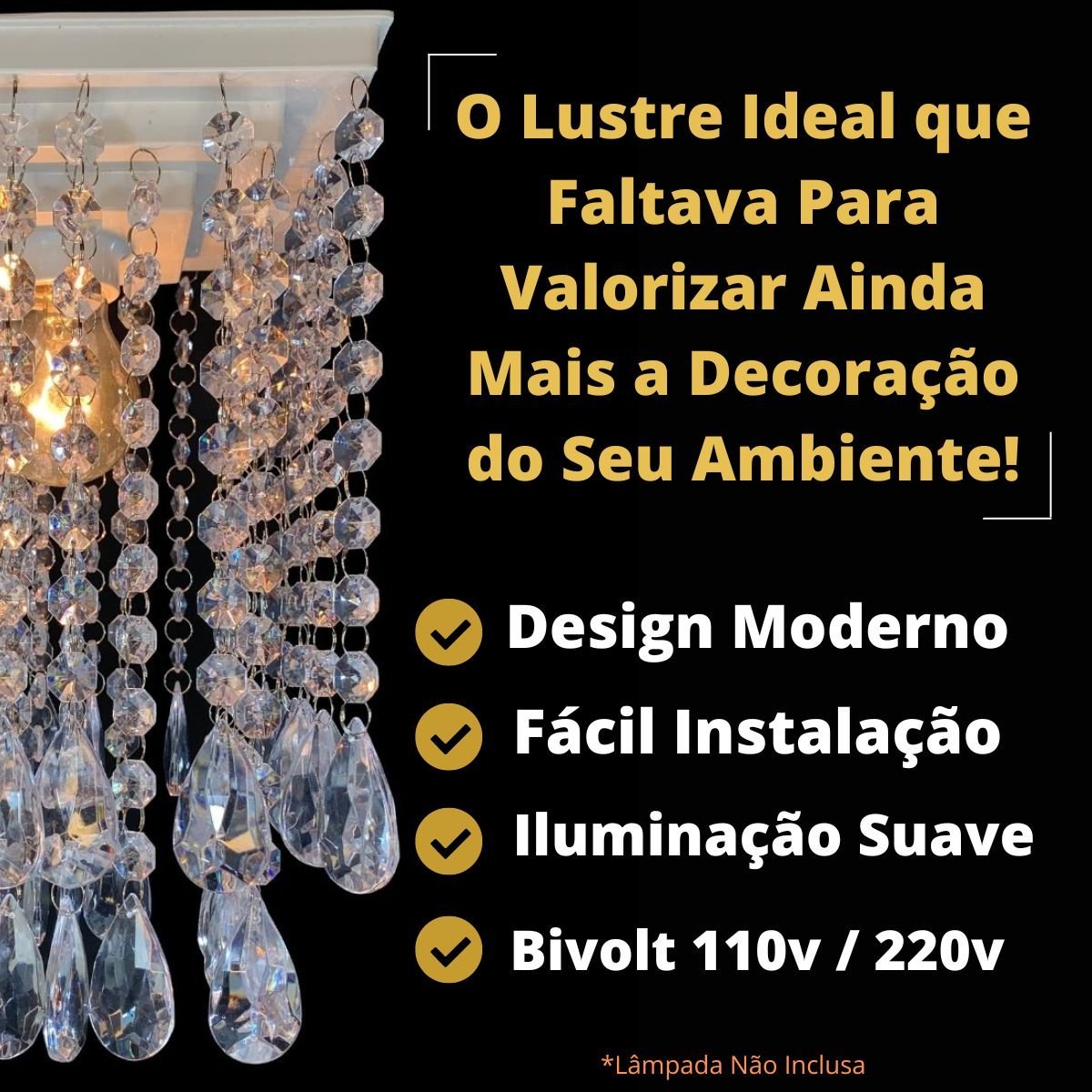 Luminária de Teto Plafon Decorar Ambiente Lustre Para Banheiro Decoração Lavabo Cozinha 19x30cm - 3