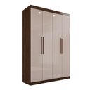 Ver imagem 3 de Guarda-Roupa Ubatuba Plus 4 Portas 3 Gavetas Marrom/New Canion/Off White
