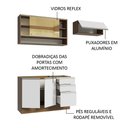 Ver imagem 5 de Armário de Cozinha Compacta 200cm Rustic/Branco Glamy Madesa 08