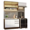 Ver imagem 3 de Armário de Cozinha Compacta 200cm Rustic/Branco Glamy Madesa 08