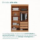 Ver imagem 5 de Guarda-Roupa Ubatuba Plus 4 Portas 3 Gavetas Marrom/Cinamomo/Off White