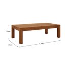 Ver imagem 2 de Mesa de Centro Nature Rústico Escuro Madeira Pinus