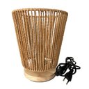 Ver imagem 1 de Luminaria de Mesa Flores 18cm Fibra Ratan Gmh