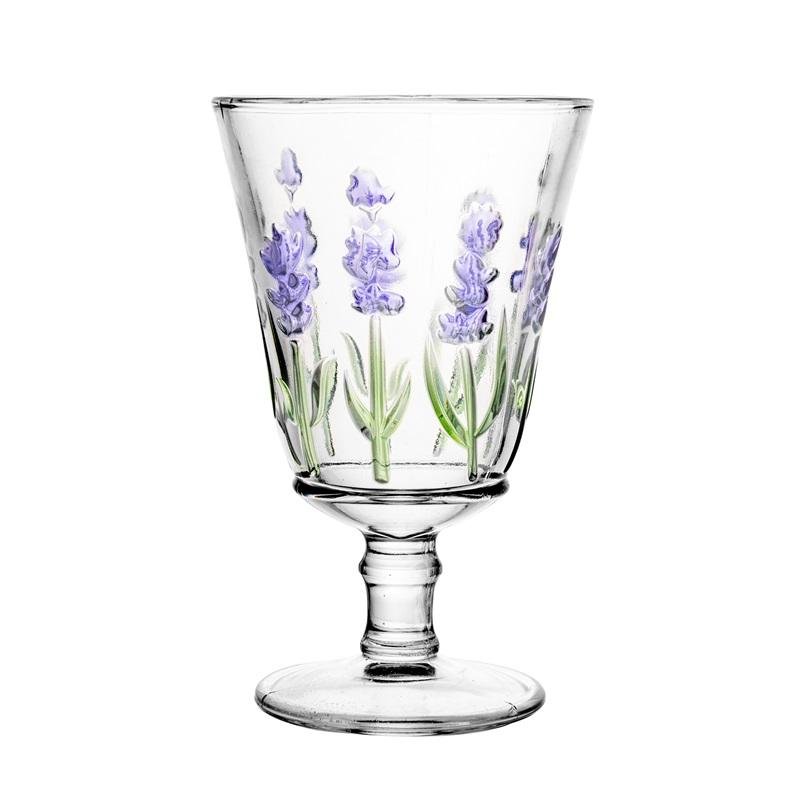 Cj Lyor Jarra 6 Tçs Cristal Lavanda Hand Painting 1,3l/240ml - 4