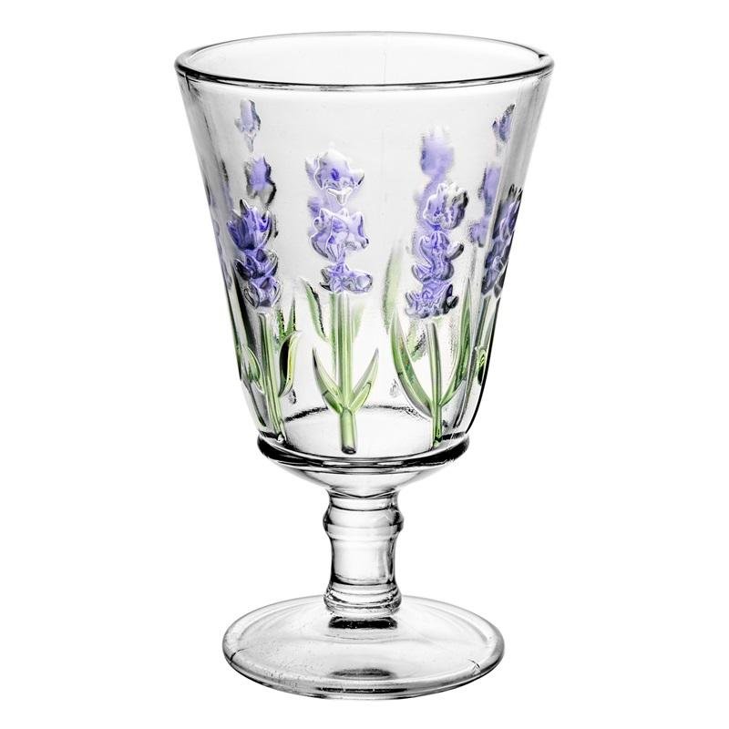 Cj Lyor Jarra 6 Tçs Cristal Lavanda Hand Painting 1,3l/240ml - 3