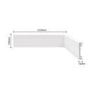 Ver imagem 2 de Rodapé Poliestireno Frisado 10cm x 2,25m Casa Grassi Kit 22,5m