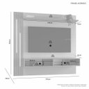 Ver imagem 3 de Painel Agrado para TV de até 65" com Luminárias LED e Nicho:Nature/Off