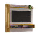 Ver imagem 1 de Painel Agrado para TV de até 65" com Luminárias LED e Nicho:Nature/Off