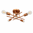 Ver imagem 1 de Plafon Central Aluminio Teto e27 5 Luzes Lumini Lab - Rose Gold