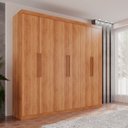 Ver imagem 1 de Guarda-Roupa Ubatuba Plus 6 Portas 3 Gavetas Marrom/Cinamomo