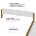 Ver imagem 6 de Beliche Montessoriana com Escorregador e Duas Proteções Aria Casatema MadeiraOriginals Marrom/Nogueira/Branco