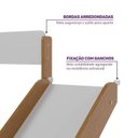 Ver imagem 7 de Beliche Montessoriana com Escorregador e Duas Proteções Aria Casatema MadeiraOriginals Marrom/Nogueira/Branco