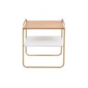 Ver imagem 2 de Mesinha Lime Lateral Sala Sofá Cama Decor Dourado