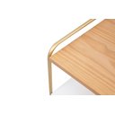 Ver imagem 3 de Mesinha Lime Lateral Sala Sofá Cama Decor Dourado