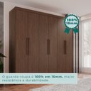 Ver imagem 6 de Guarda-Roupa Ubatuba Plus 6 Portas 3 Gavetas Marrom/New Canion