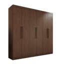 Ver imagem 3 de Guarda-Roupa Ubatuba Plus 6 Portas 3 Gavetas Marrom/New Canion