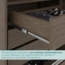 Ver mais imagens de Guarda-Roupa Ubatuba Plus 6 Portas 3 Gavetas Marrom/New Canion/Off White